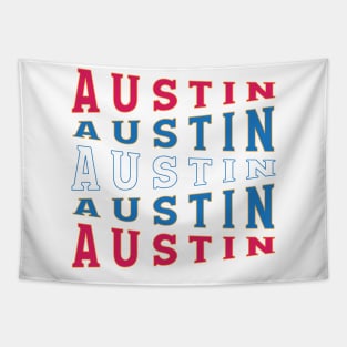 TEXT ART USA AUSTIN Tapestry