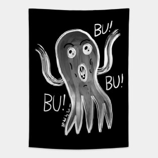 Inverted cute scary ghost Cuten Bububu Tapestry