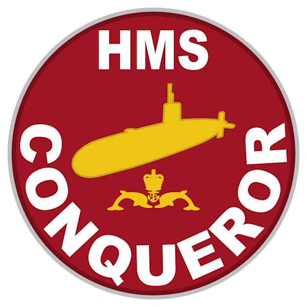 HMS Conqueror Kids T-Shirt by TCP