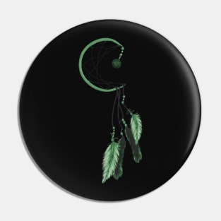 Green Dreamcatcher Pin