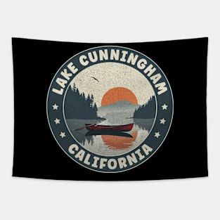 Lake Cunningham California Sunset Tapestry