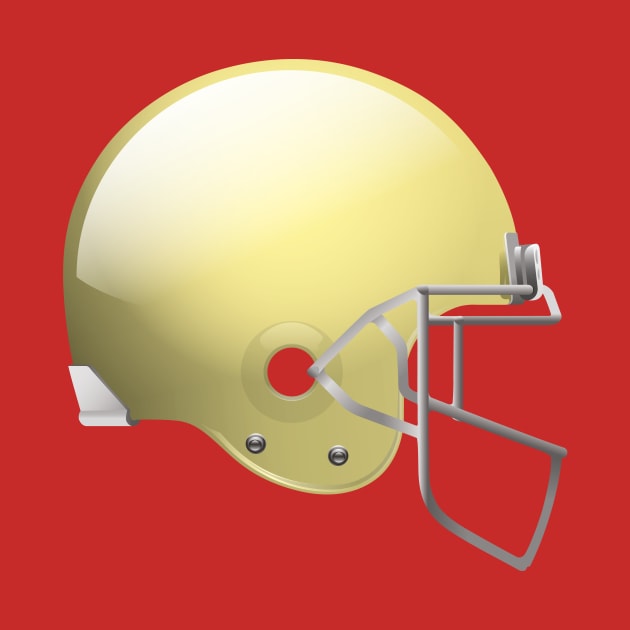 Original Football Helmet In Yellow Color by Dmitriy