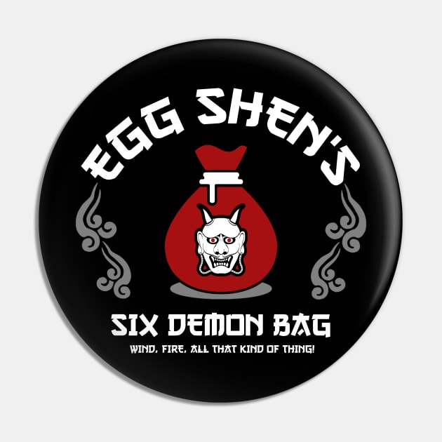 Egg Shen's Six Demon Bag Pin by NinthStreetShirts