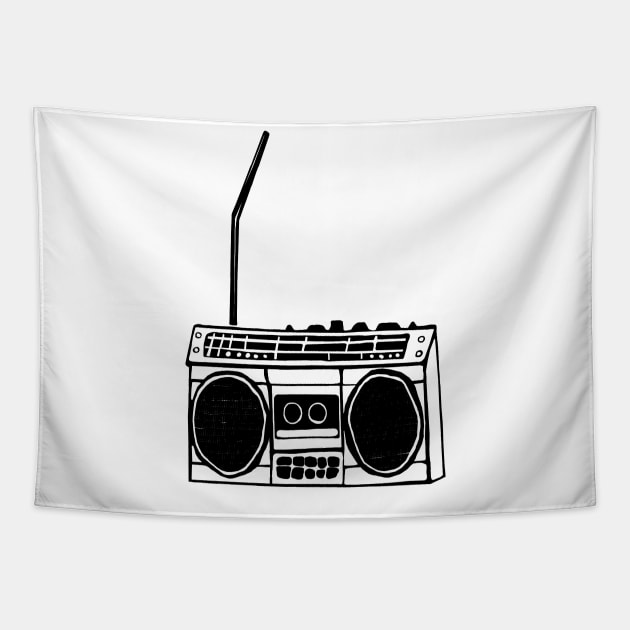 Boombox Tapestry by msmart