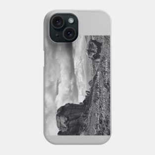 Emily Brontë quote: 'Time brought resignation and a melancholy sweeter than common joy' Phone Case