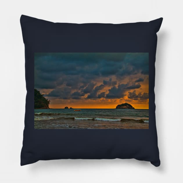 Costa Rica. Manuel Antonio NP. Sunset. Pillow by vadim19