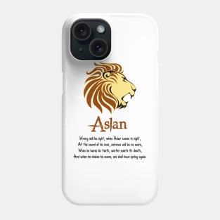 Aslan Poem Phone Case