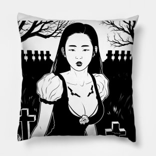 Graveyard Girl Pillow