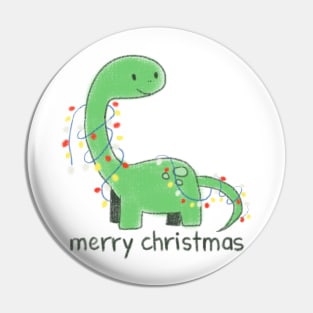 Cute Christmas dinosaur Pin