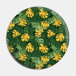 Tropical Minimalism: Monstera Leaf Elegance Pin