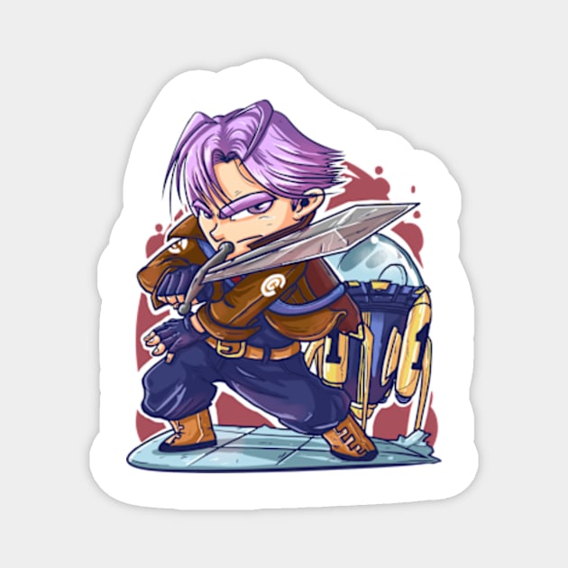 Future Trunks Magnet by diditpranata