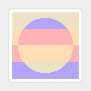 Pastel sun pattern Magnet