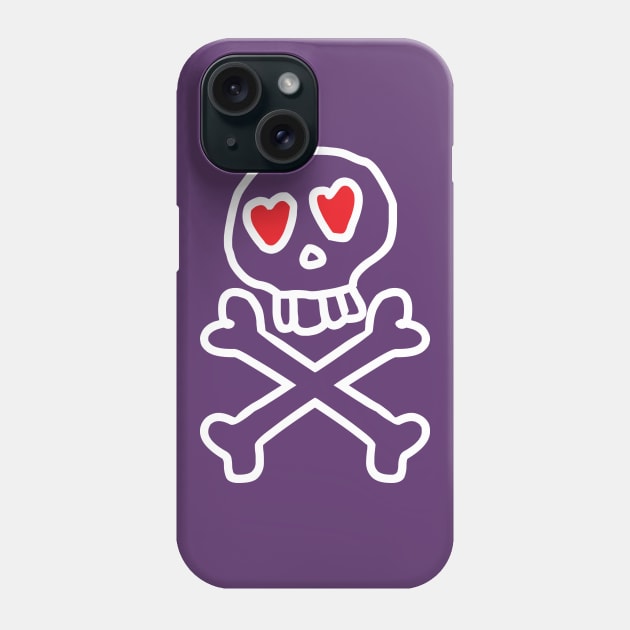 Love Skull Phone Case by SinisterThreads