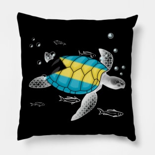 Bahamas Turtle Pillow