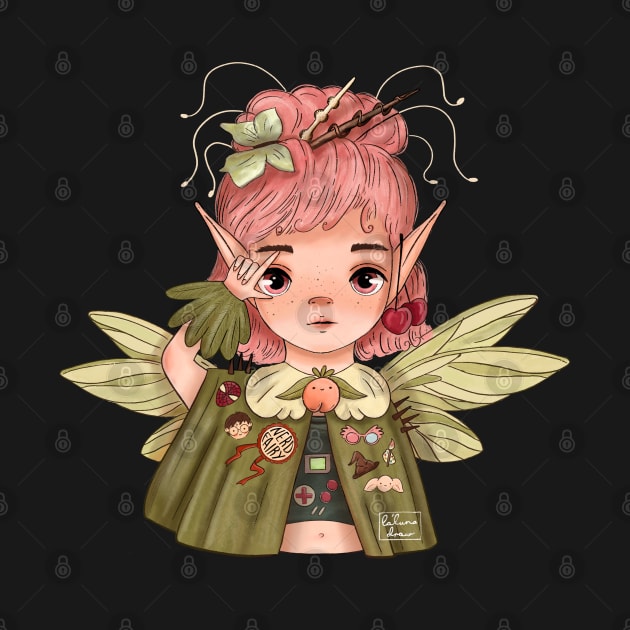 Nerd Fairy Girl by la'lunadraw