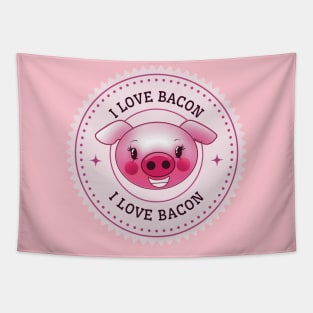 I Love Bacon Tapestry