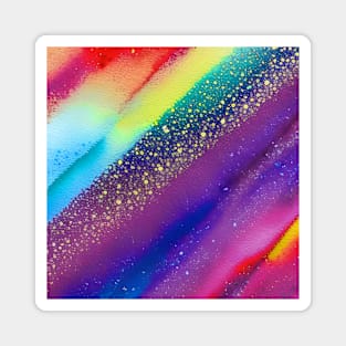 Abstract Day vs Night Digital Painting (MD23Bgs001) Magnet