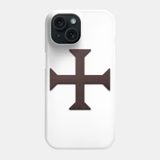 Templar Cross (Black) Phone Case