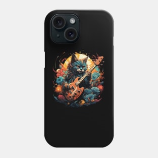 Caracal Playing Guitar Phone Case