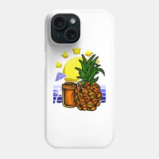 Pineapple Beach Design I love Fruit T-Shirt Phone Case