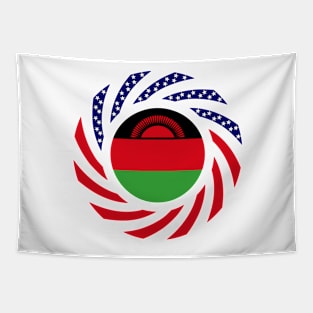 Malawian American Multinational Patriot Flag Series Tapestry