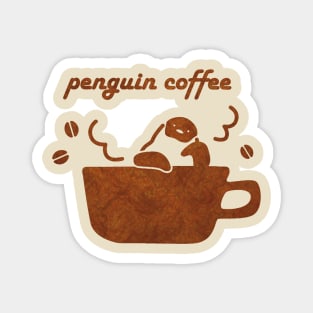 Penguin coffee Magnet