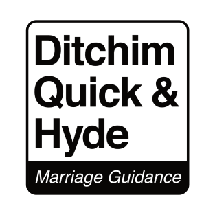 Ditchim, Quick & Hyde - Marriage Guidance - black print for light items T-Shirt