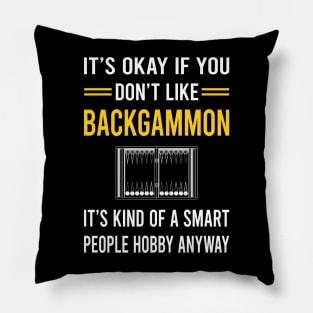 Smart People Hobby Backgammon Pillow