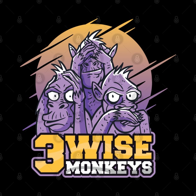 Three Wise Monkeys by Safdesignx