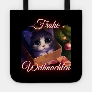 Merry Christmas - Cute Cat Under The Christmas Tree Tote