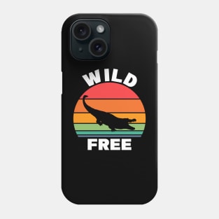 Crocodile, Wild and Free Phone Case