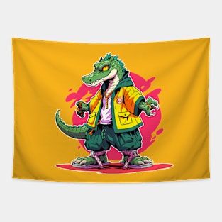 cool crocodile Tapestry