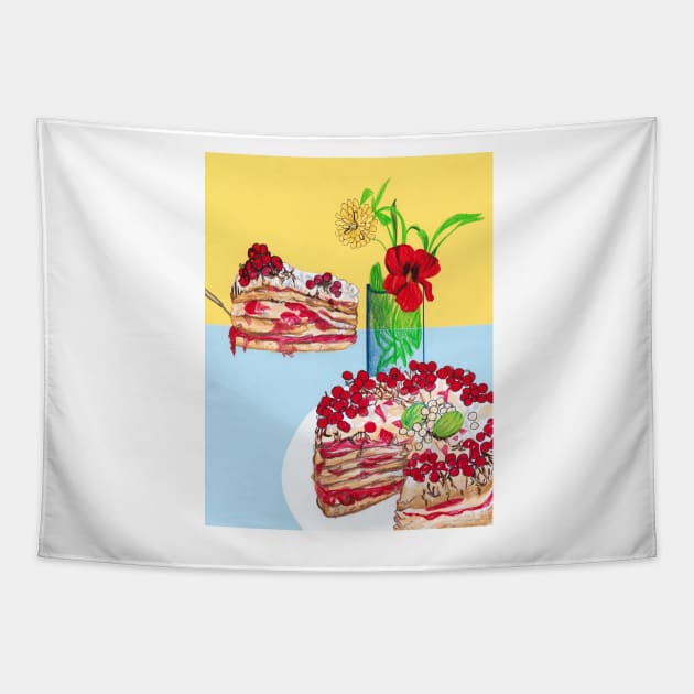 Danish Layer Cake Tapestry by sadnettles