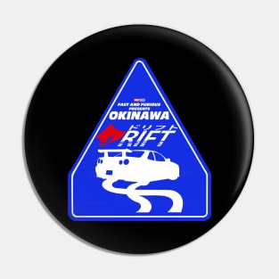 Drift Okinawa The Fast And Furious Present R34 GTR Nissan Skyline JDM Street Sign Fast X Pin