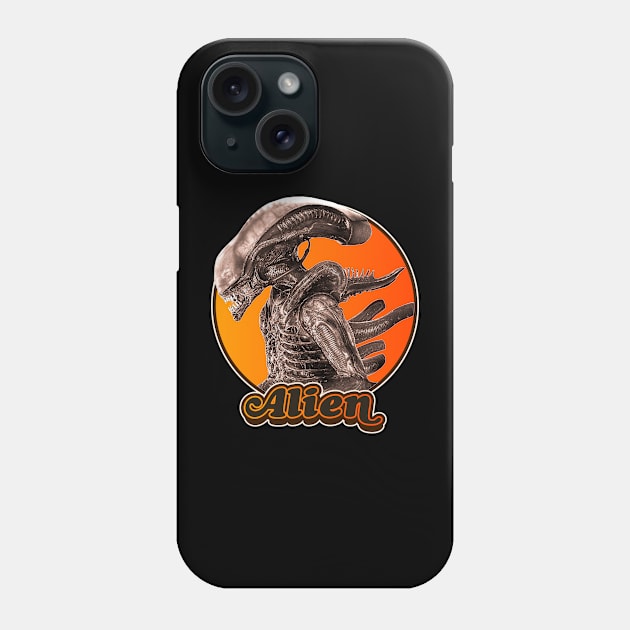 Retro Alien Xenomorph Tribute Phone Case by darklordpug