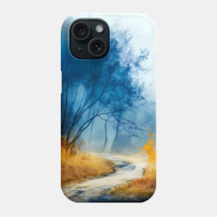 Colorful Autumn Landscape Watercolor 2 Phone Case