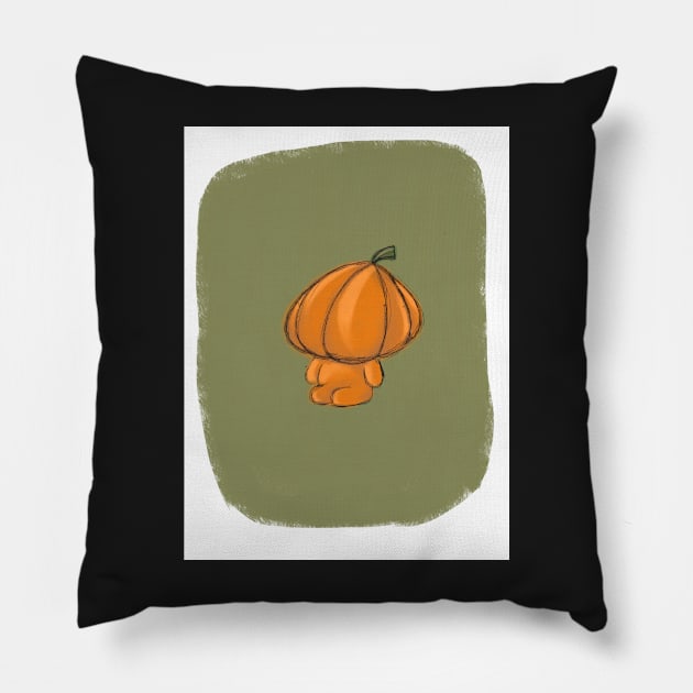 Pumpkin Boy Pillow by mackachow