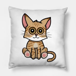 Ginger Kitty (Large Print) Pillow