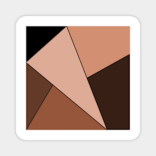 Brown & Black Geo Magnet