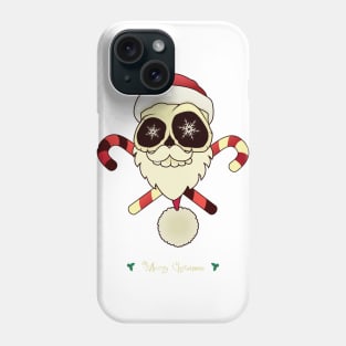 Santa skull Phone Case