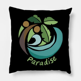 Paradise in Summer Pillow