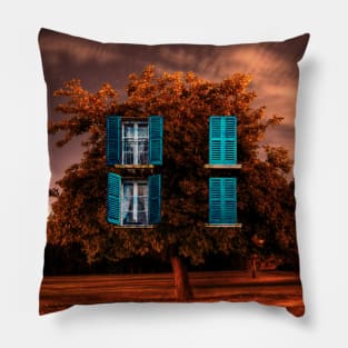 Windowed Tree Pillow