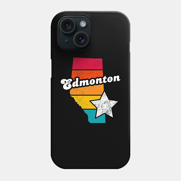 Edmonton Alberta Canada Vintage Distressed Souvenir Phone Case by NickDezArts