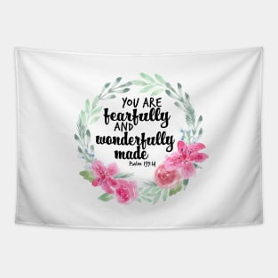 You are fearfully and wonderfully Made | Psalm 139 vs 14 Tapestry