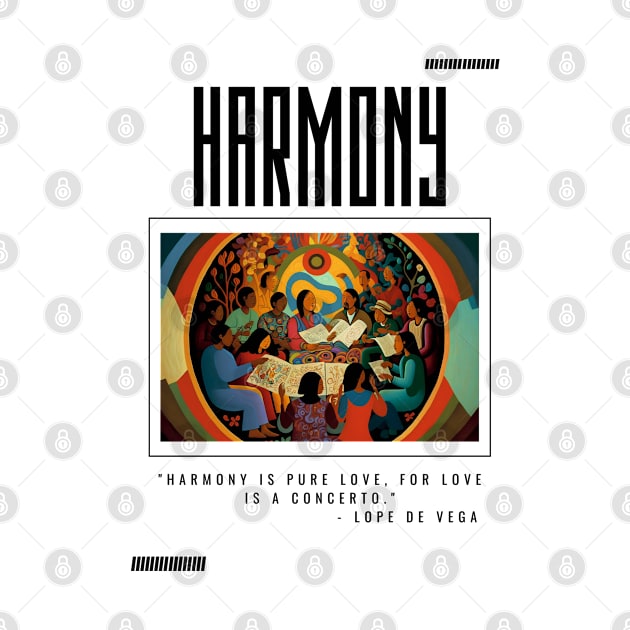 Harmony, Abstract, pop culture, Black text by DanDesigns