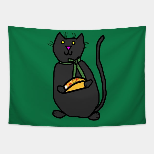 Taco Cat Tapestry by ellenhenryart