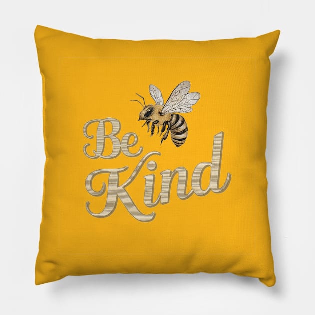 Be Kind Pillow by Aldrvnd