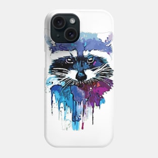 Cool racoon ART Watercolor print Phone Case