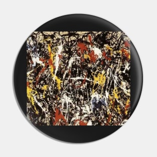 Jackson Pollock art Pin