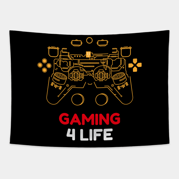 Gaming4Life Tapestry by YYMMDD-STORE